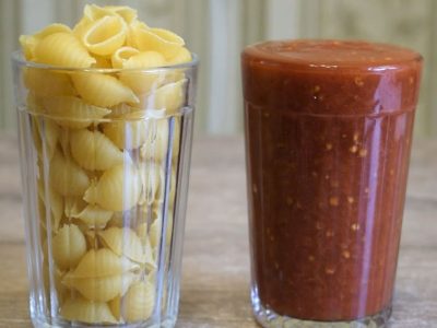 Макароны-ракушки с фаршем в томатном соусе