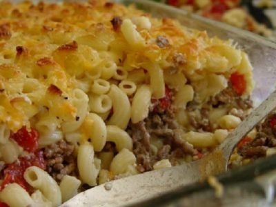Макароны с фаршем в духовке