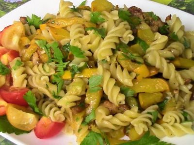 Макароны с кабачками