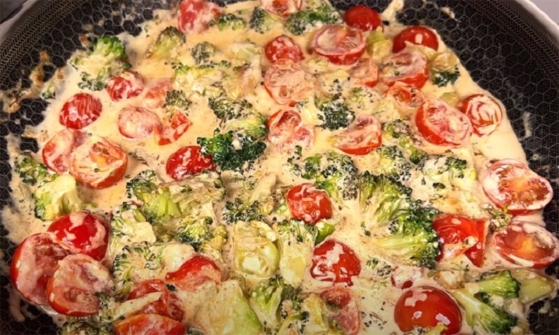 брокколи с черри в соусе