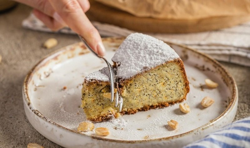 бисквитный пирог с маком