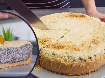 Немецкий маковый пирог с творогом