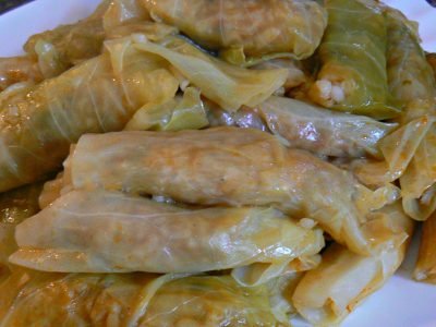 Маленькие голубцы с рисом