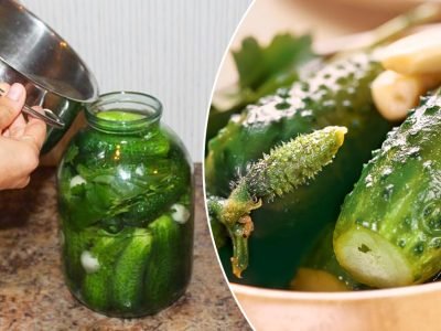 Быстрые малосольные огурцы горячим способом