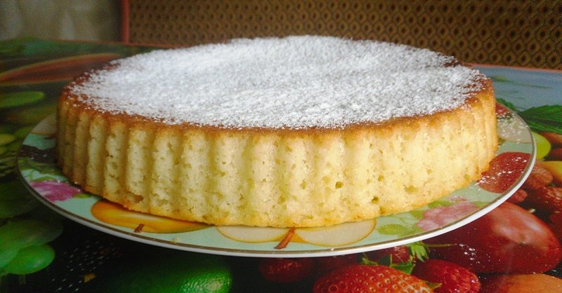 манник на кефире с яблоками