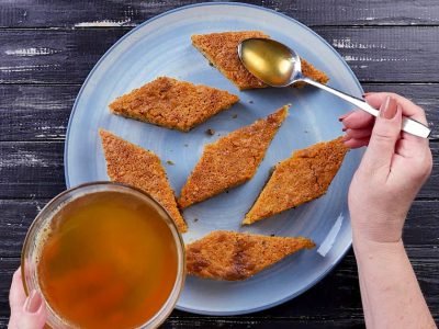 Манник с тыквой на кефире