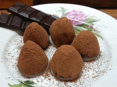 Манные конфеты с какао