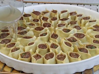 Манты с говядиной