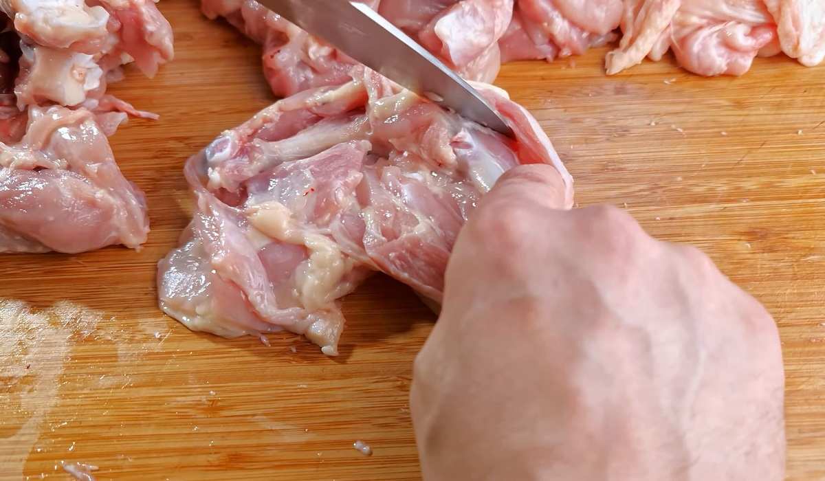 отделение кости от мяса