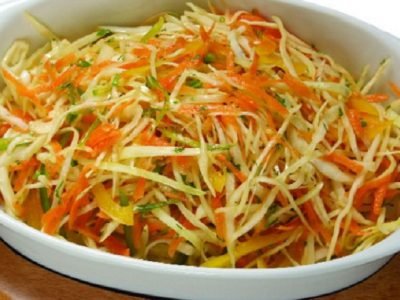 Маринованная капуста с болгарским перцем