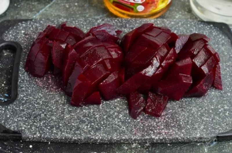 нарезанная свекла