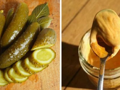 Маринованные огурцы с куркумой и горчицей