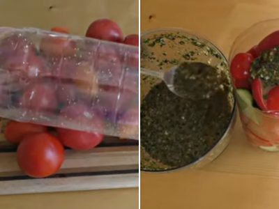 Овощи, маринованные в бутылке