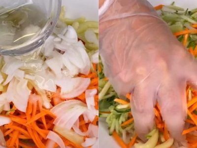 Маринованный салат из огурцов