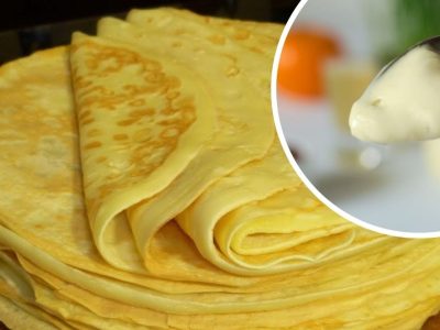 Питательные майонезные блины на воде