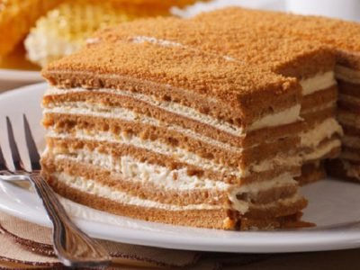 Медовик без масла