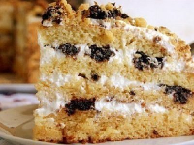 Медовик на кефире