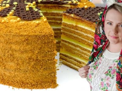 Медовый торт с лимонным кремом