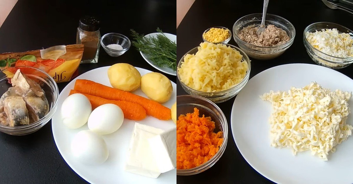 салат мимоза