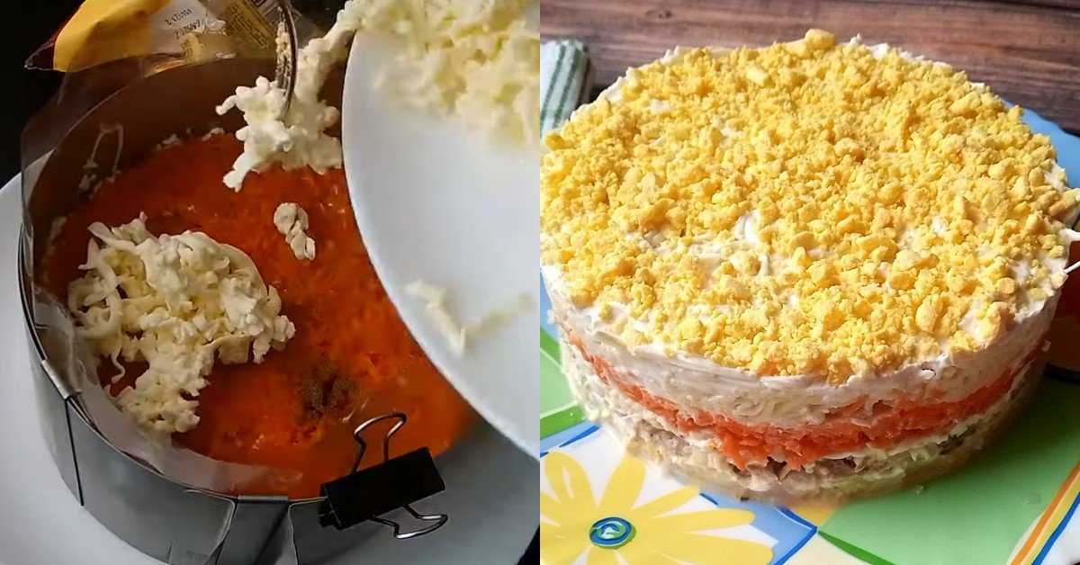 мимоза с тунцом