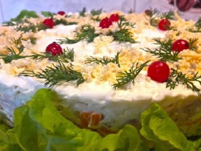 Мимоза с тунцом