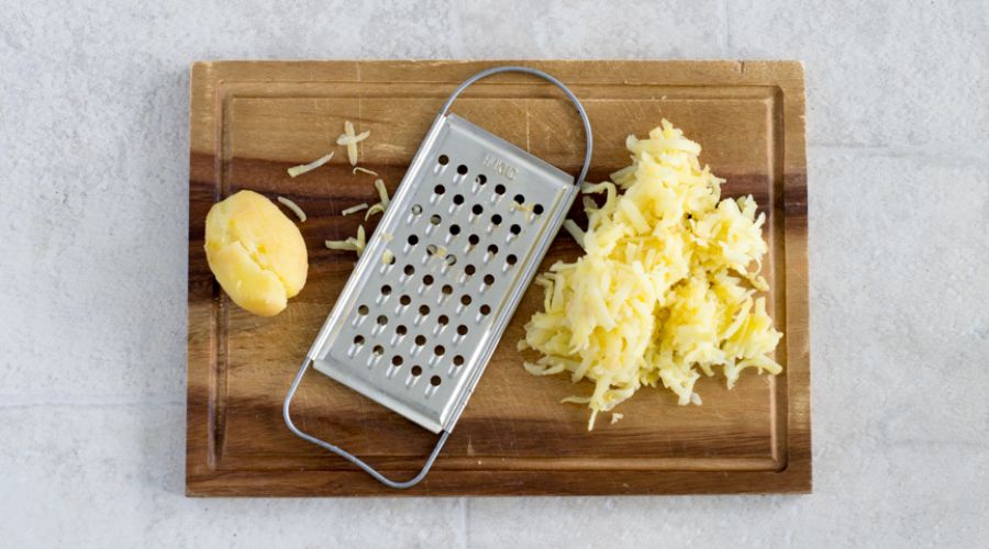картофель на терке
