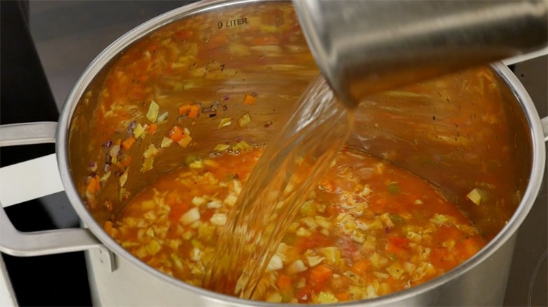 добавление воды