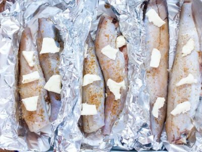 Минтай в фольге в духовке