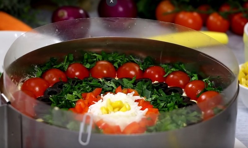 многослойный салат