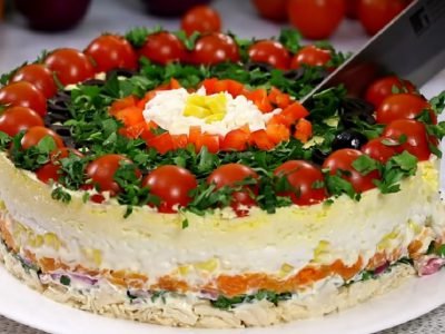 Многослойный салат «Гость за столом»