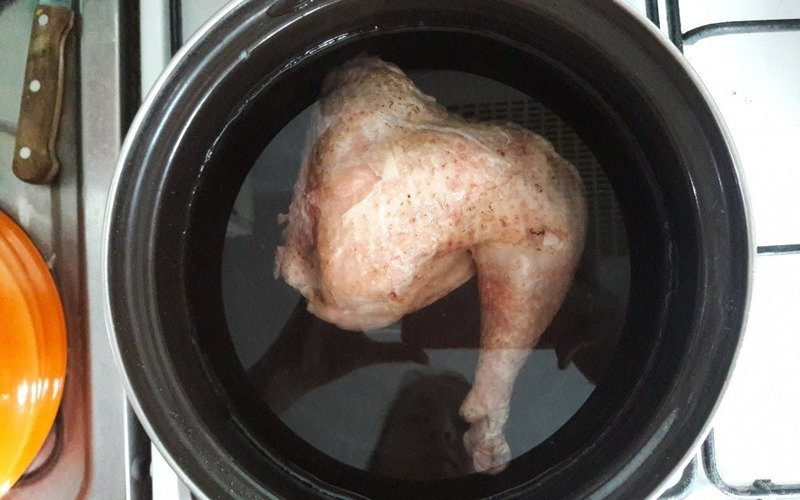 многослойный салат с курицей