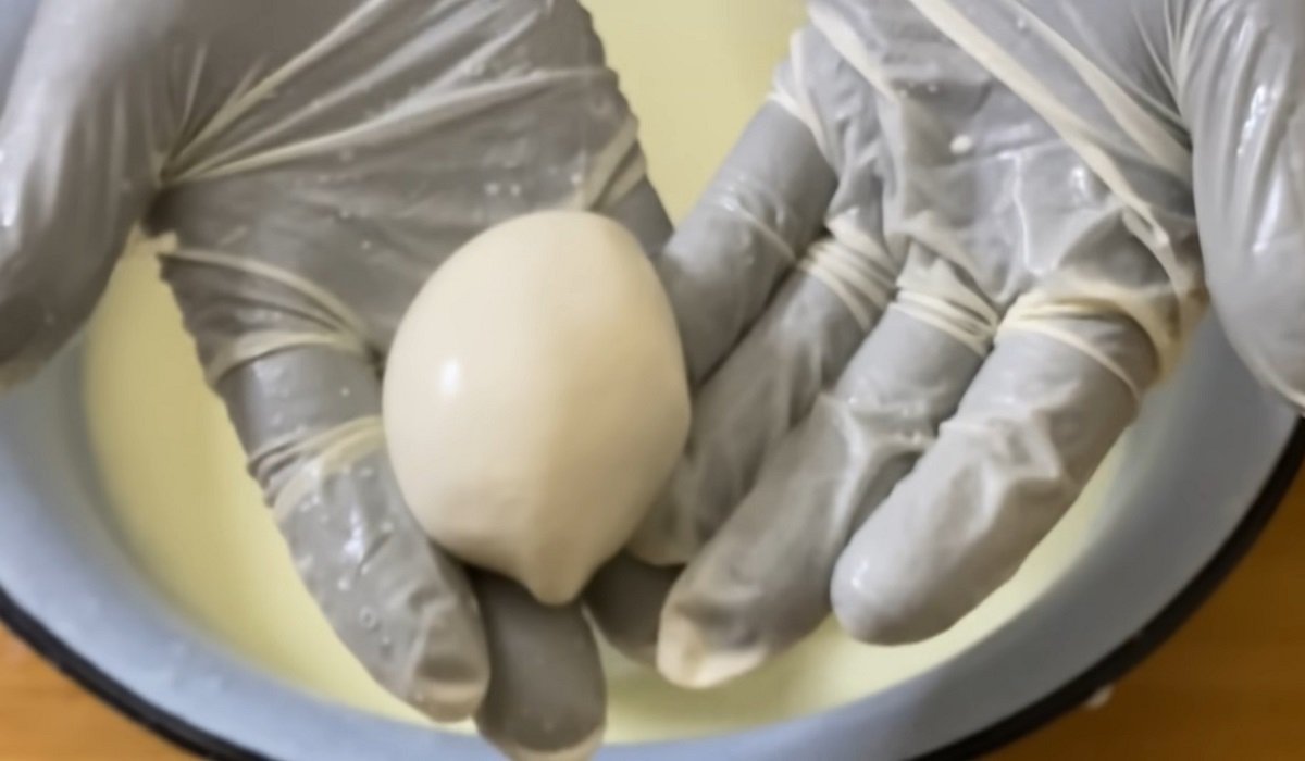 кусочек моцареллы