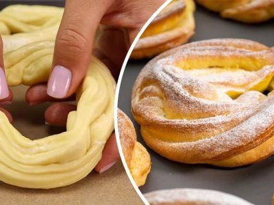 Молочные булочки без начинки