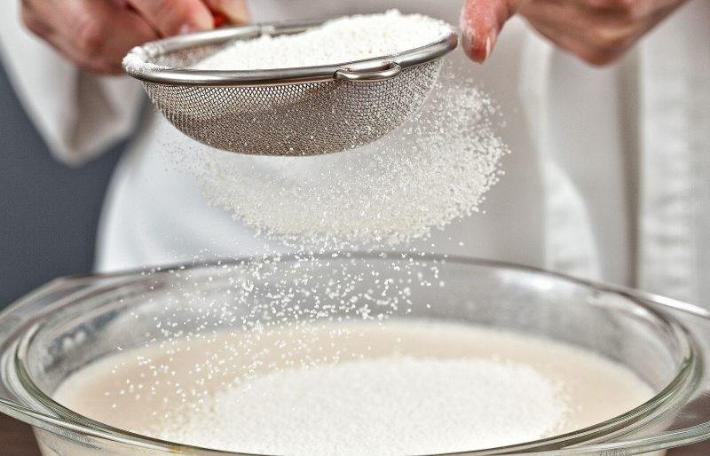 добавление муки