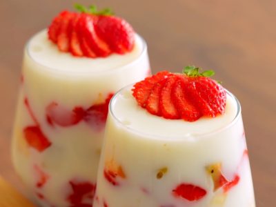 Легкий молочный десерт без желатина