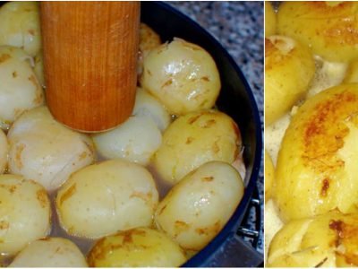 Молодая картошка на бульоне