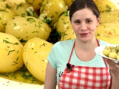 Молодая картошка с укропом и чесноком от Ольги Матвей