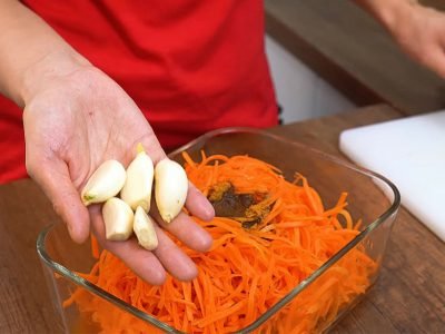 Домашняя морковь по-корейски