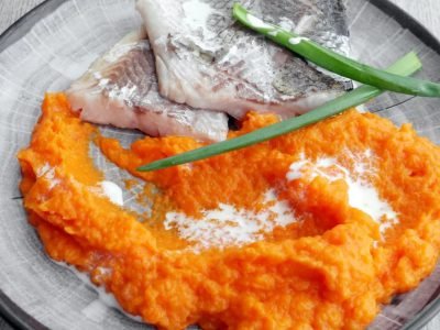 Морковное пюре с имбирем