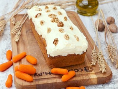 Морковный пирог с орехами