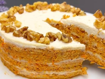 Морковный торт без выпечки