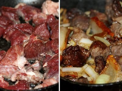 Мясная сковорода