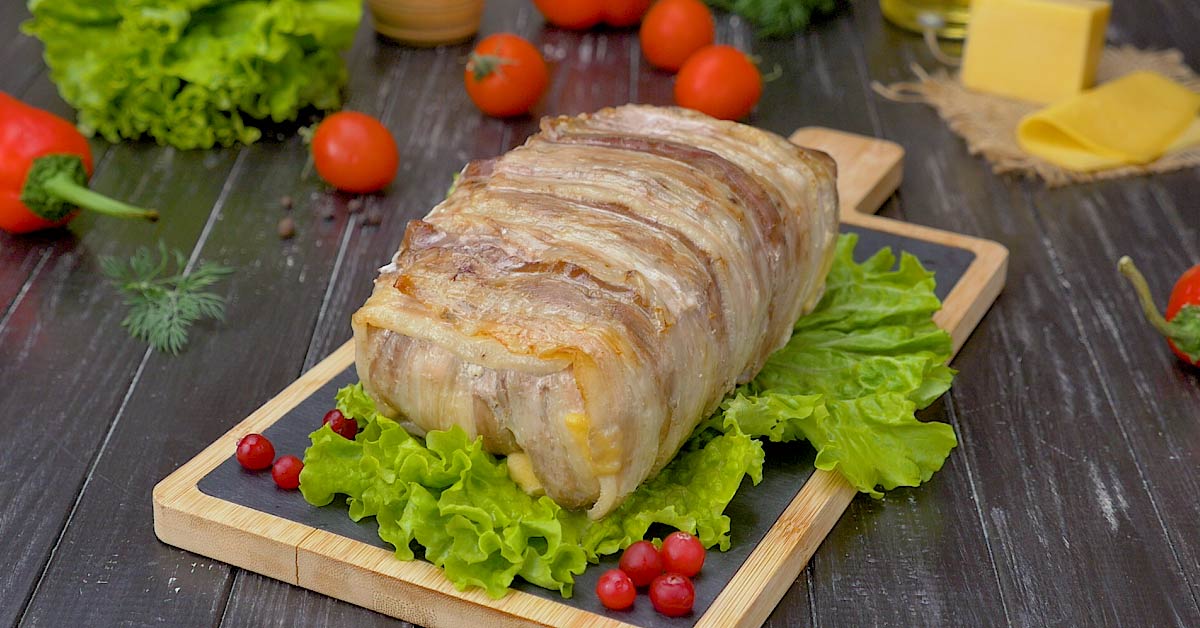 бекон с овощами