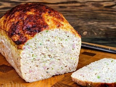 Мясной хлеб с кабачком в духовке
