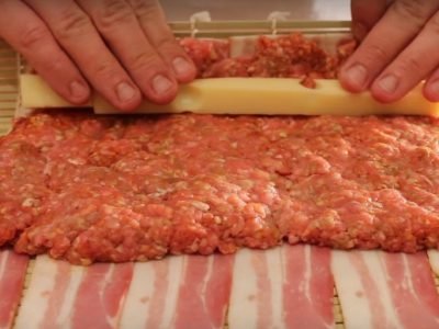 Мясной рулет на гриле