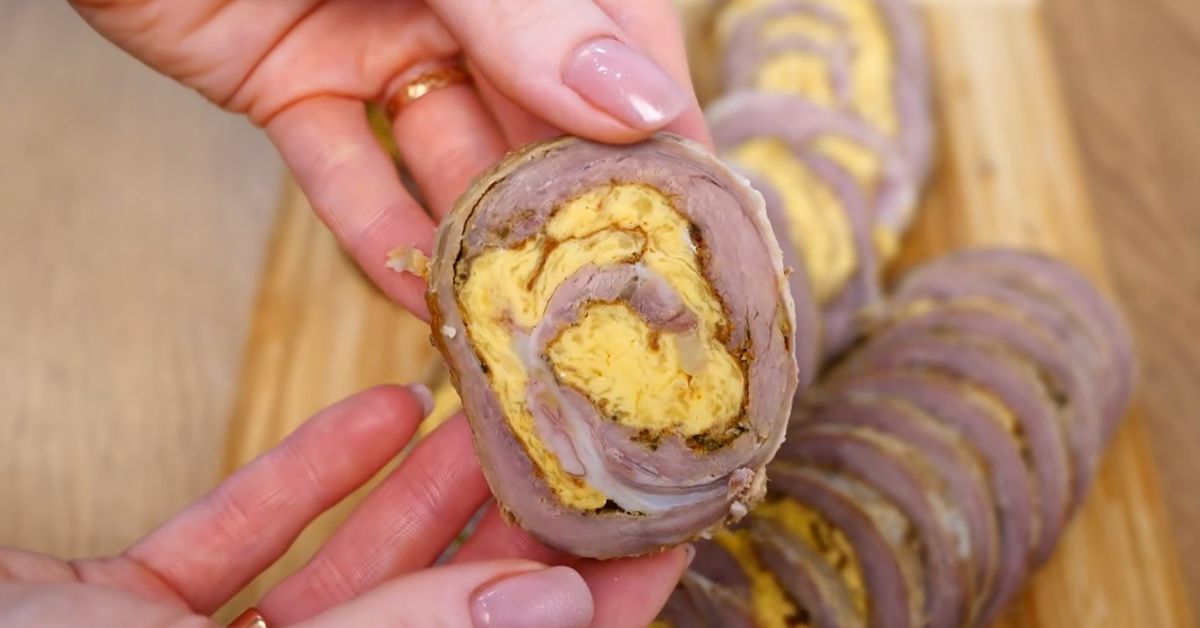 домашний рулет из свинины