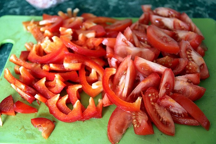 помидоры дольками