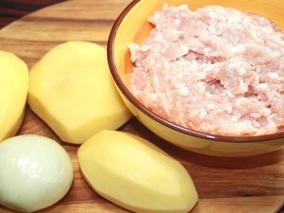 Мясные котлеты с картофелем