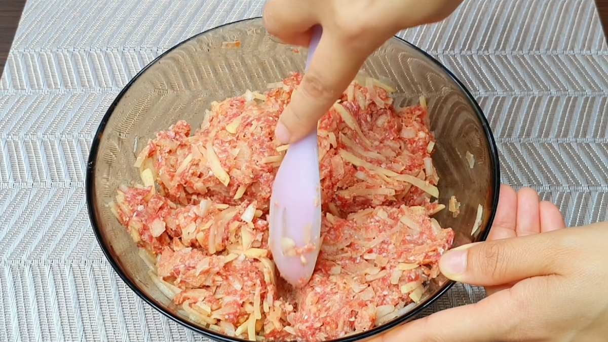 фарш с картофелем