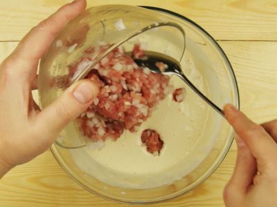 Мясные оладьи